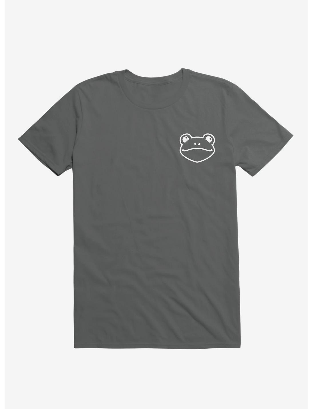 Frog Black And White Minimalist Pictogram - White T-Shirt