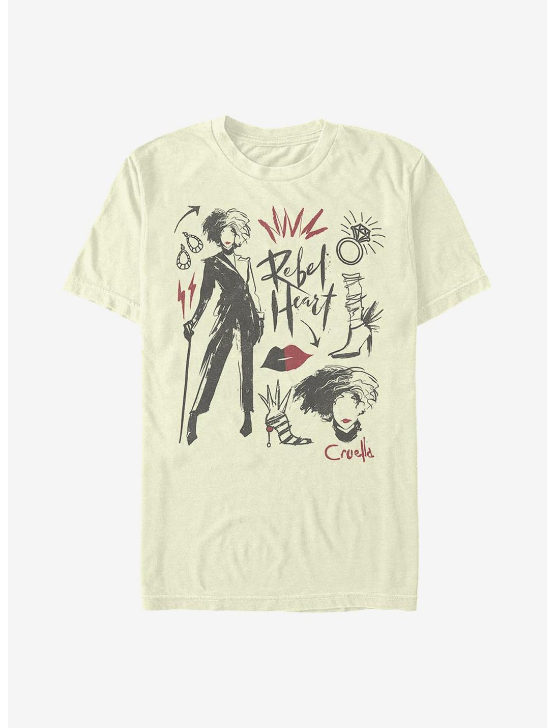 Disney Cruella Fashion Sketches T-Shirt