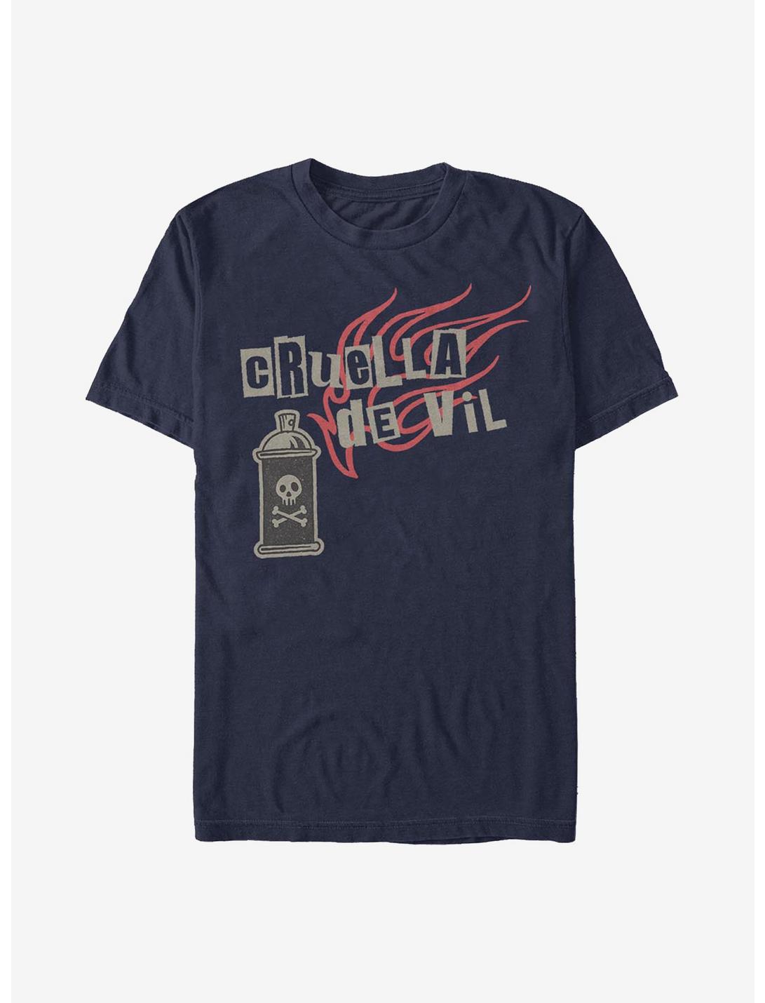 Disney Cruella Spray Paint Fire T-Shirt
