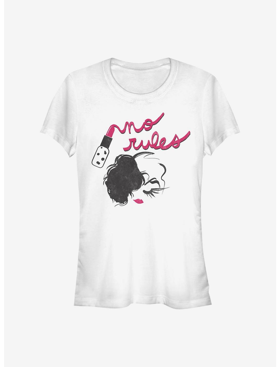 Disney Cruella No Rules In Lipstick Girls T-Shirt