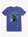 Recharging Death Cat 9 Lives Royal Blue T-Shirt