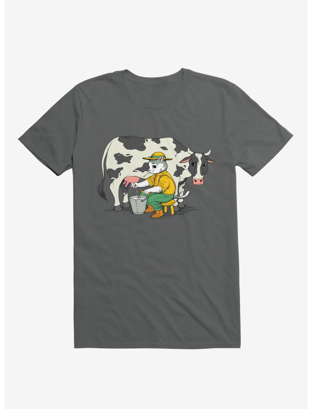 Cat Farmer Charcoal Grey T-Shirt