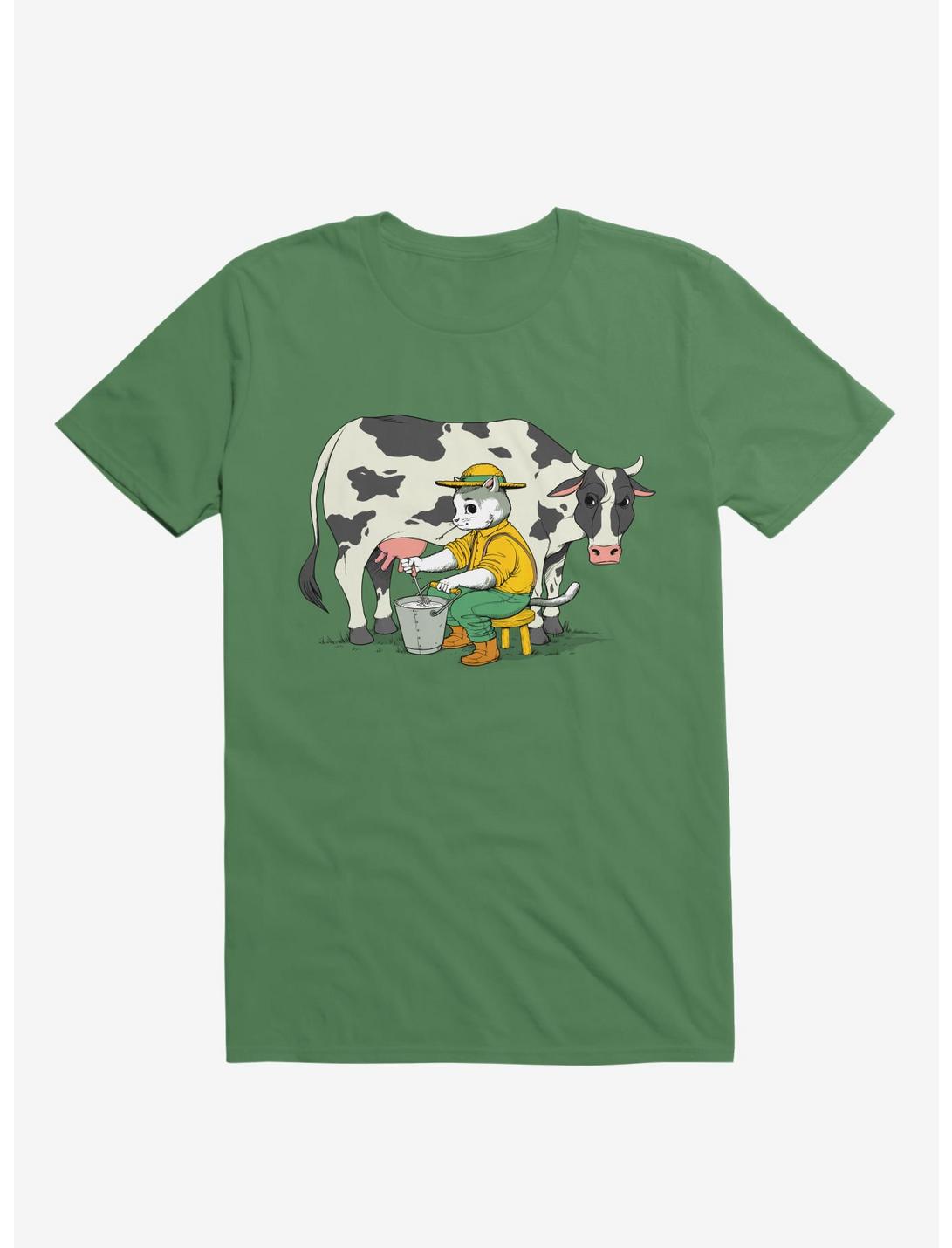 Cat Farmer Kelly Green T-Shirt