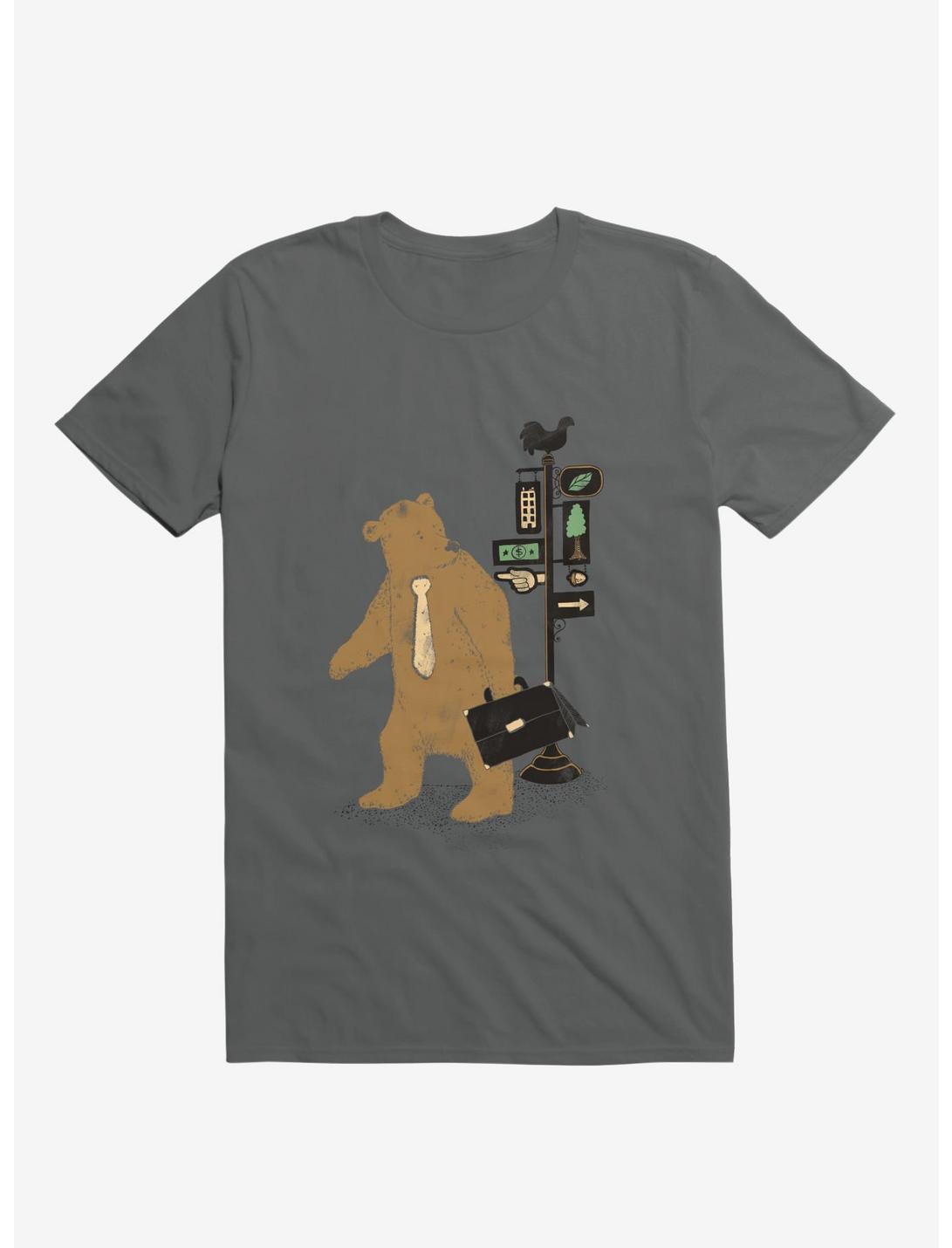 Choices Bear Charcoal Grey T-Shirt