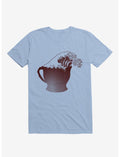 Coffee Wave Light Blue T-Shirt