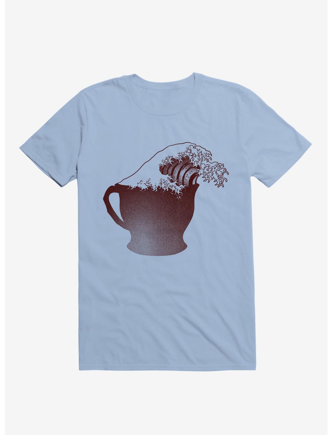 Coffee Wave Light Blue T-Shirt