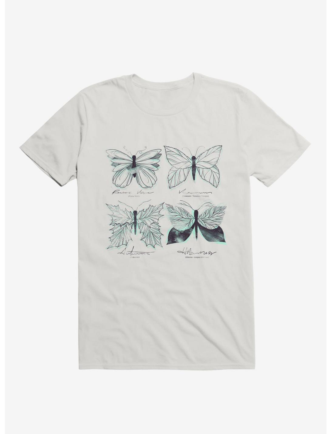 Seasons Change Butterfly White T-Shirt