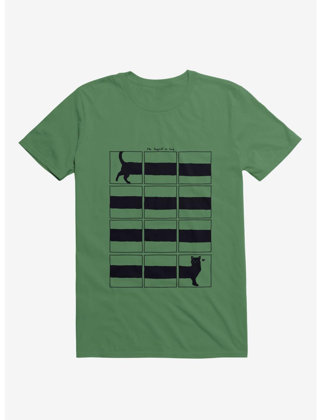 The Longcat Is Long Kelly Green T-Shirt