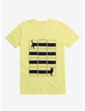The Longcat Is Long Corn Silk Yellow T-Shirt