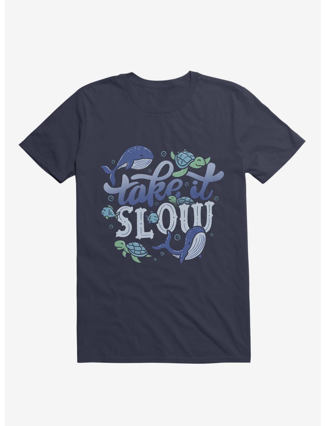 Take It Slow Navy Blue T-Shirt