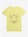 Vitruvian Bear Corn Silk Yellow T-Shirt