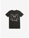 Go Away Cat Black T-Shirt