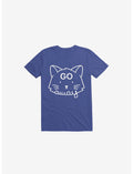 Go Away Cat Royal Blue T-Shirt