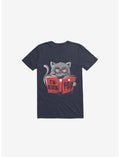I'm Reading You Cat Navy Blue T-Shirt