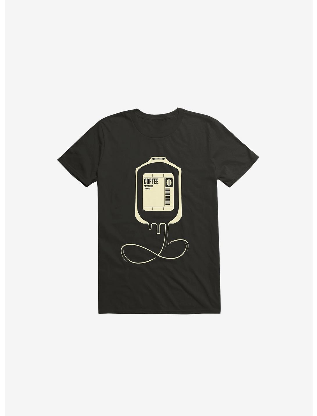 Coffee Transfusion Black T-Shirt