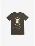 Coffee Transfusion Brown T-Shirt