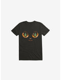 Xmas Cat Attack Black T-Shirt