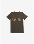 Xmas Cat Attack Brown T-Shirt