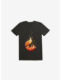 Falling Fox Black T-Shirt