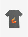Falling Fox Charcoal Grey T-Shirt