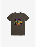 Hello Cat Halloween Brown T-Shirt
