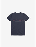 Human History Timeline Summary Navy Blue T-Shirt