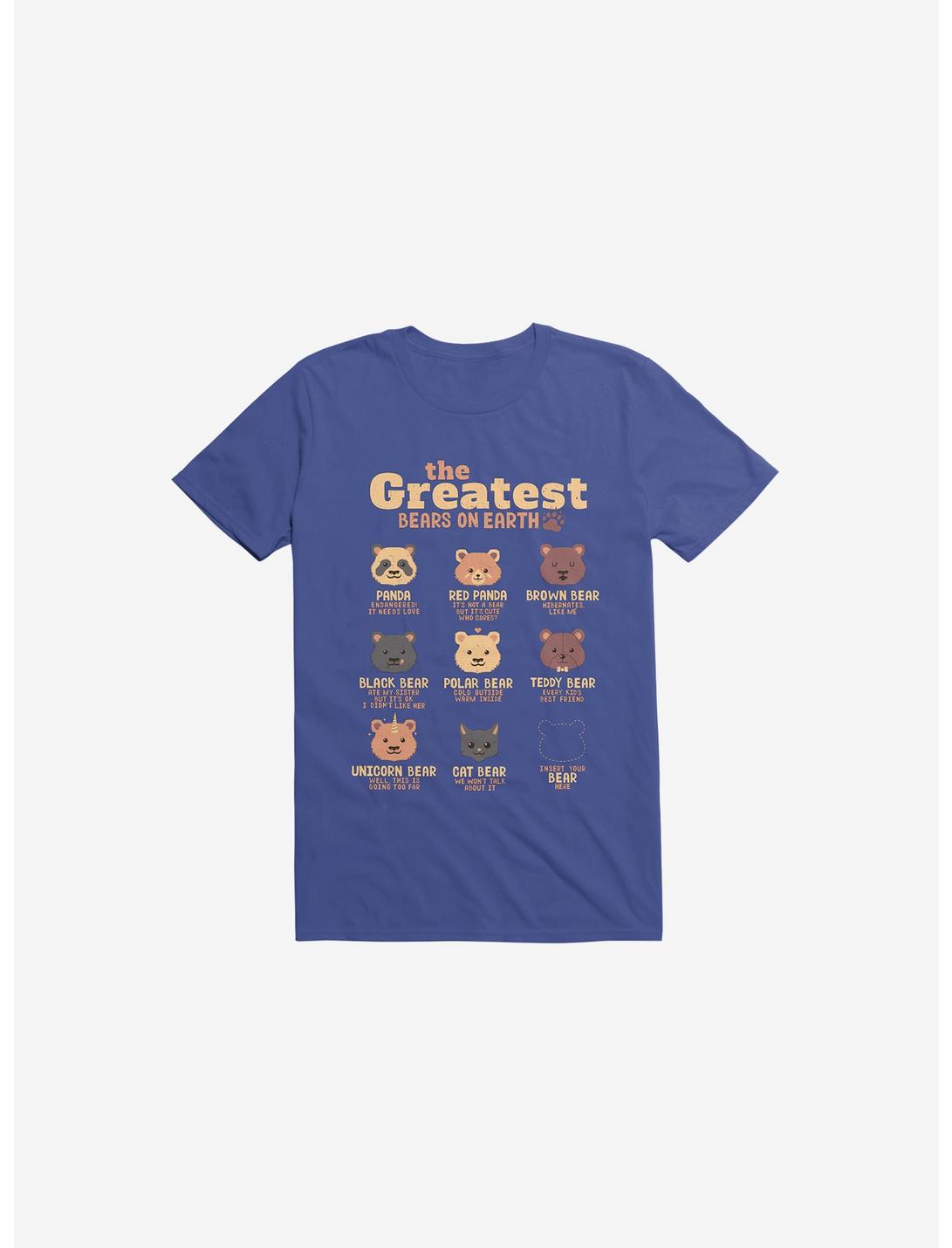 Greatest Bears: Insert Your Bear Royal Blue T-Shirt