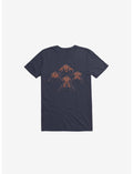 Four Wise Monkeys Navy Blue T-Shirt