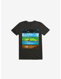 Across The Earth Black T-Shirt