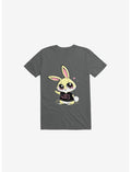 I Hate People Bunny Charcoal Grey T-Shirt