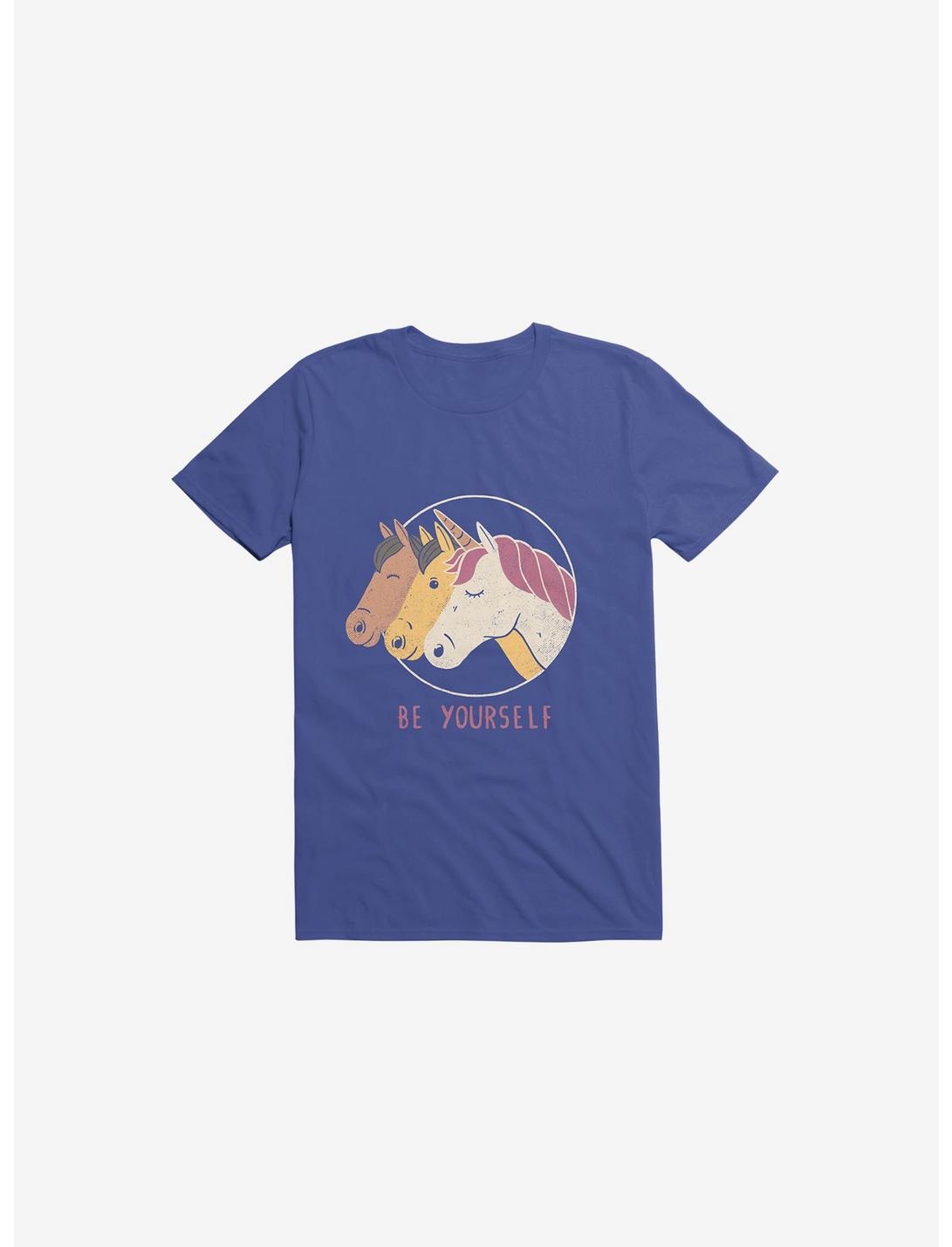Be Yourself Unicorn Royal Blue T-Shirt