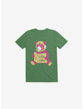 The Future Is Female Bear Astronaut Kelly Green T-Shirt