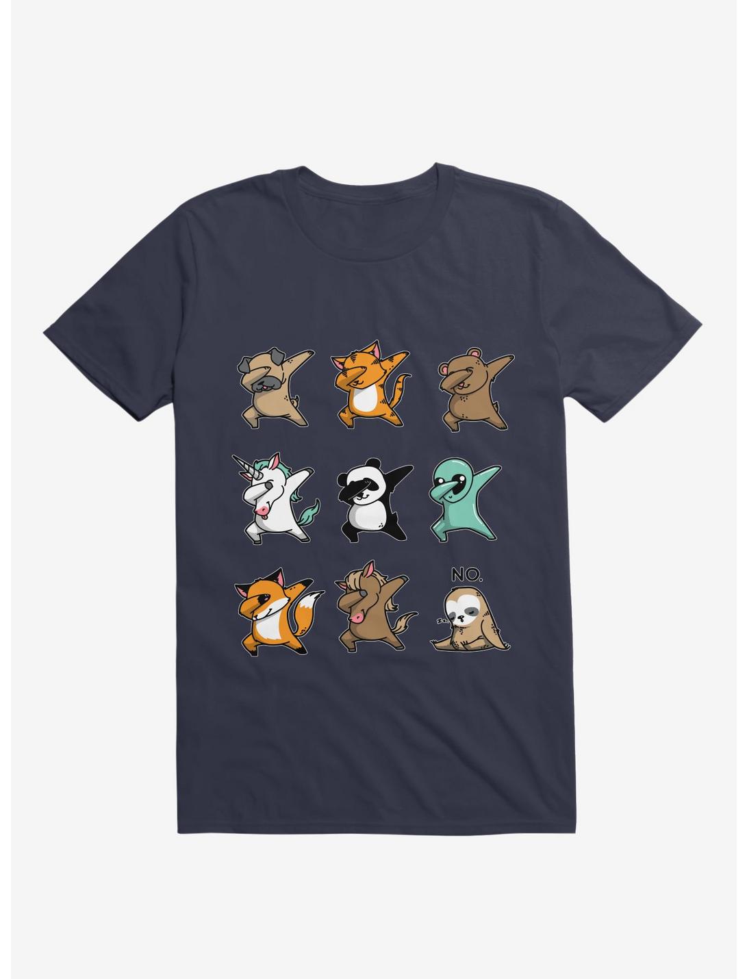 Dabbing Party Navy Blue T-Shirt