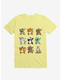 Dabbing Party Corn Silk Yellow T-Shirt