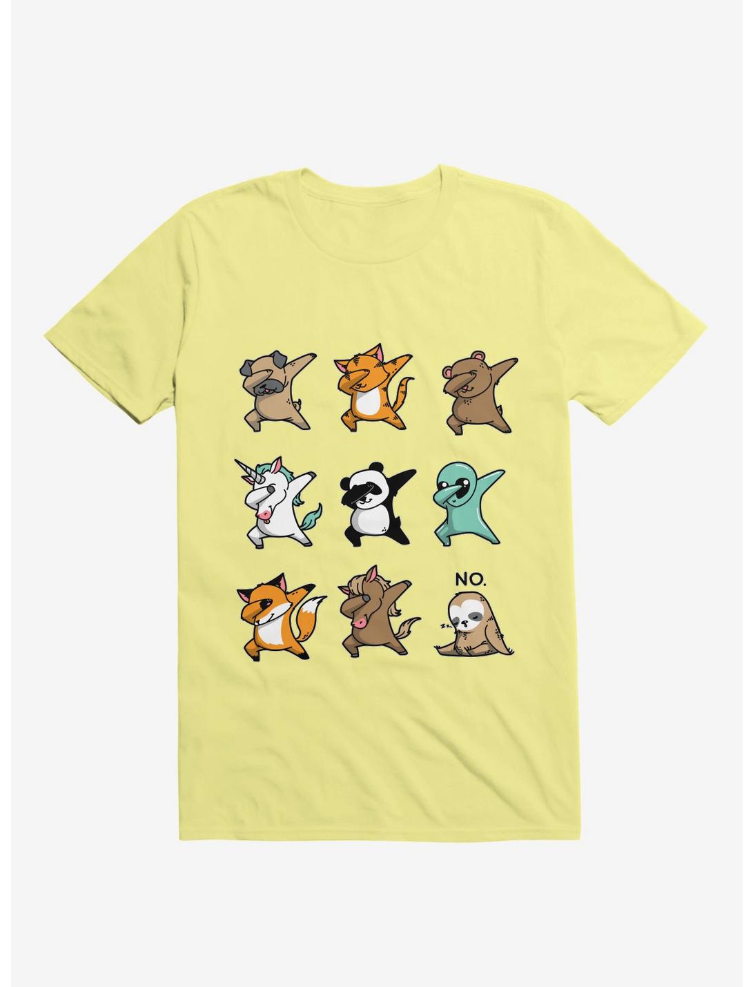 Dabbing Party Corn Silk Yellow T-Shirt