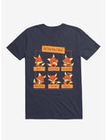 All The Fox I Give Navy Blue T-Shirt