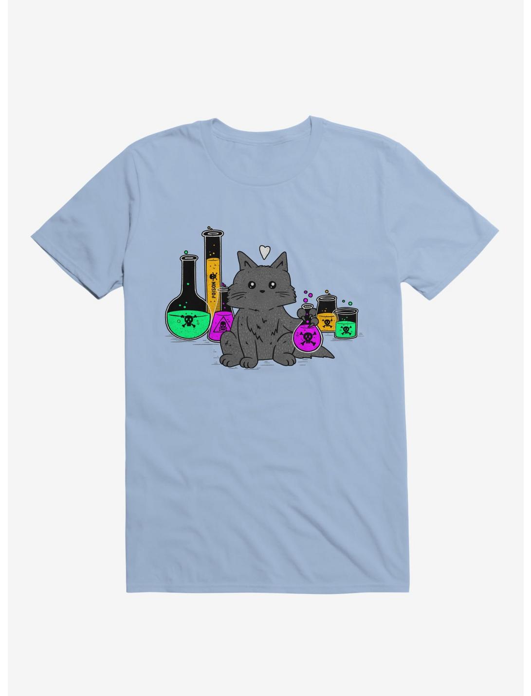 I Think My Cat Wants To Kill Me Light Blue T-Shirt