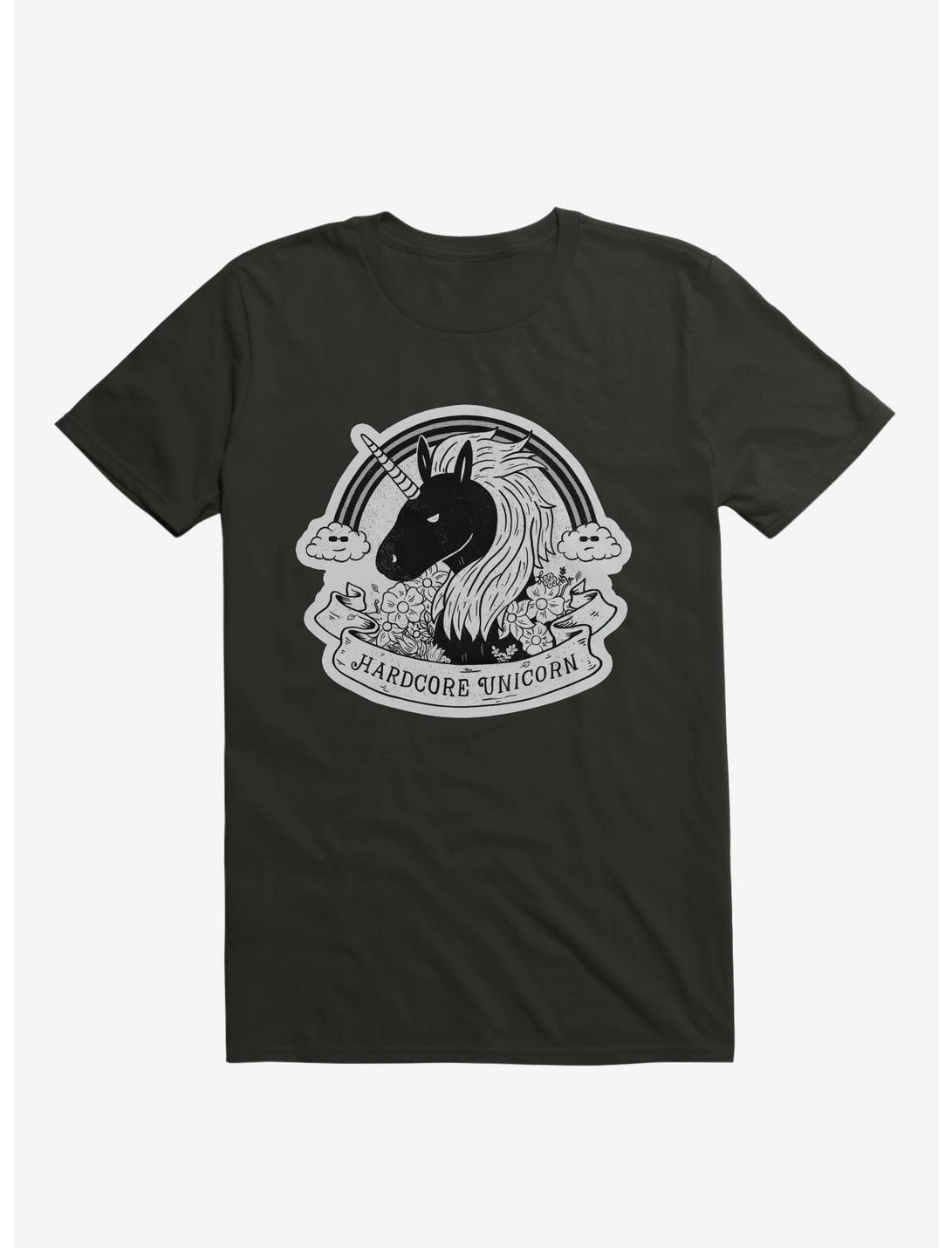 Hardcore Unicorn Black T-Shirt
