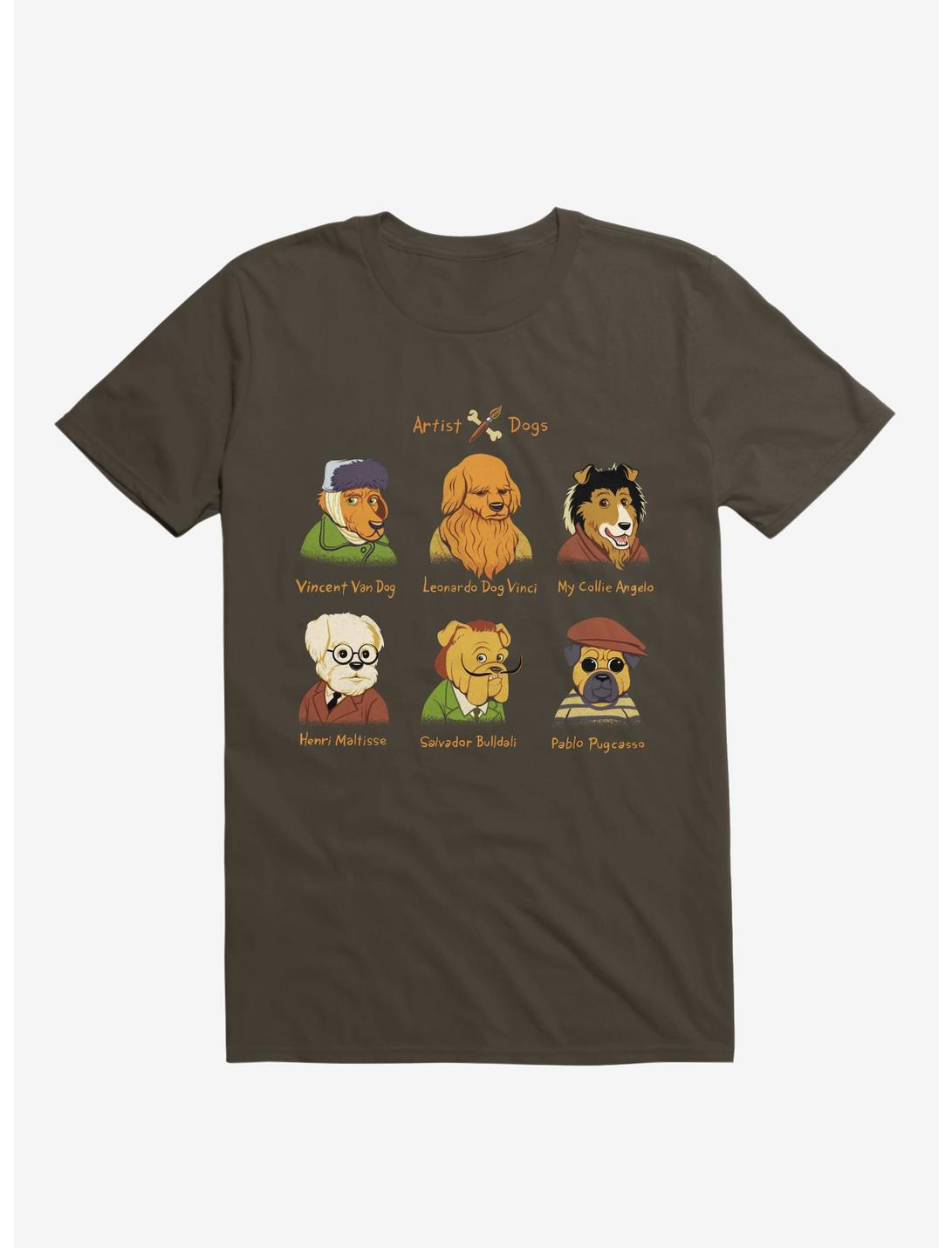 Artist Dogs Brown T-Shirt