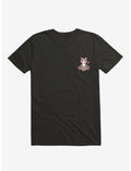 Cat Animals Meditation Zen Buddhism Black T-Shirt