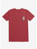Cat Animals Meditation Zen Buddhism Red T-Shirt