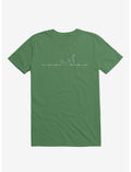 Cat Line Heartline Kelly Green T-Shirt