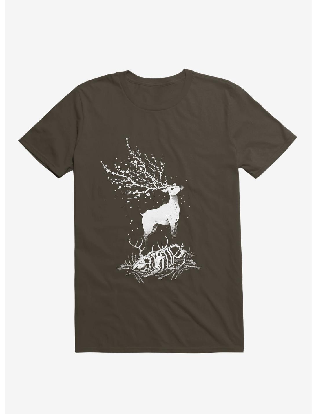 Life After Death Reborn Deer Brown T-Shirt