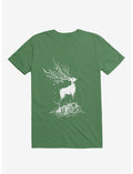 Life After Death Reborn Deer Kelly Green T-Shirt