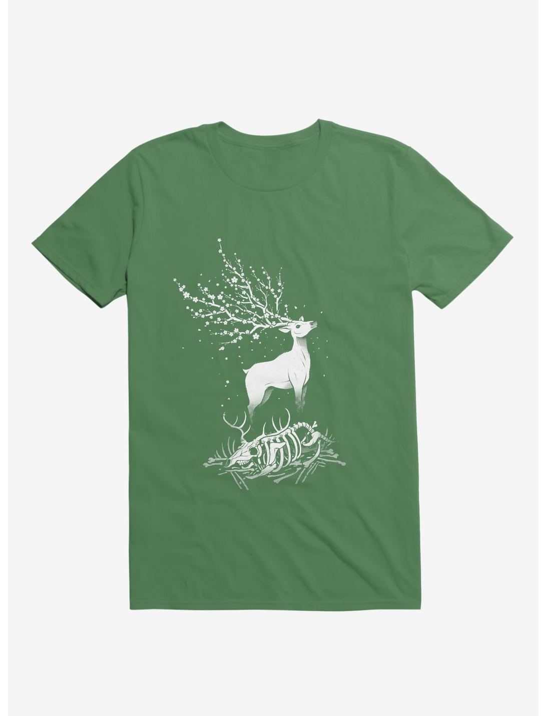 Life After Death Reborn Deer Kelly Green T-Shirt
