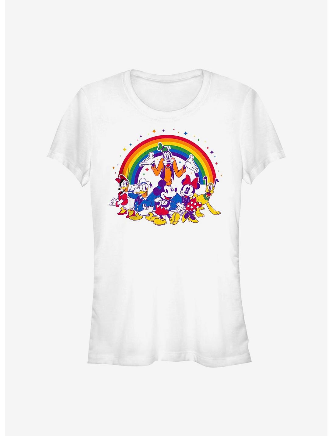 Disney Mickey Mouse Group Rainbow Pride T-Shirt