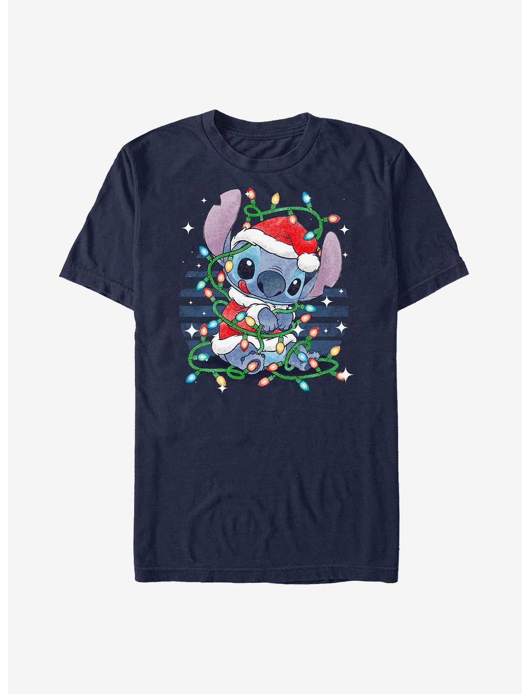 Disney Lilo & Stitch Holiday Lights T-Shirt