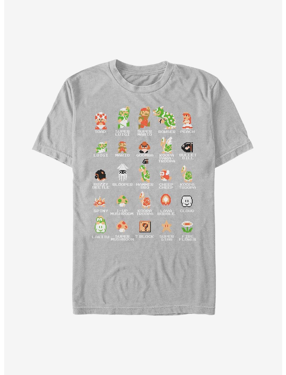 Nintendo Mario Pixel Cast T-Shirt