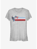 Disney Lilo & Stitch Flag Stitch Girls T-Shirt