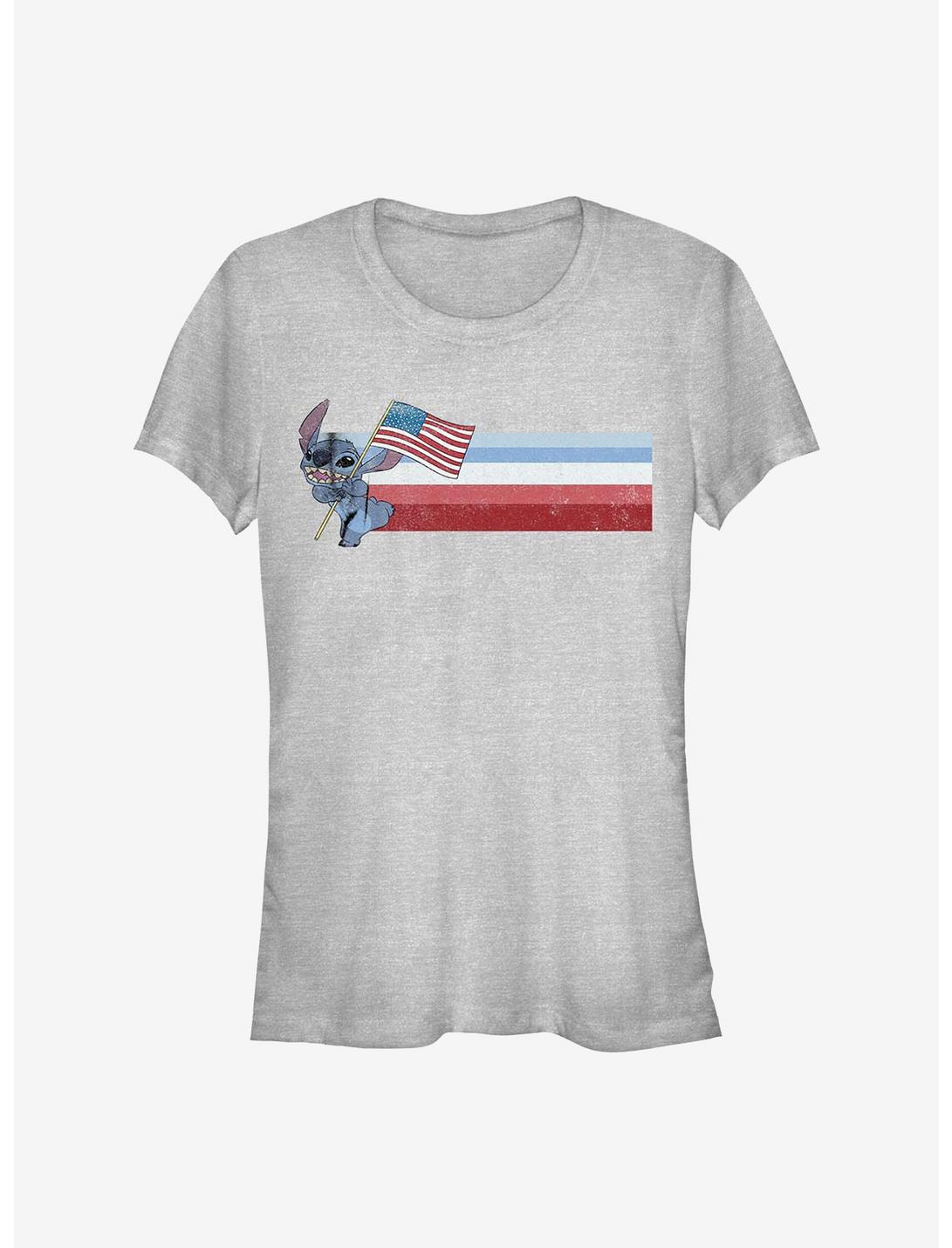 Disney Lilo & Stitch Flag Stitch Girls T-Shirt